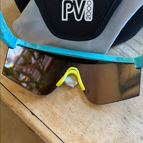 Pit Viper Vibrant Red and Yellow Sunglasses - Picture 5 of 8